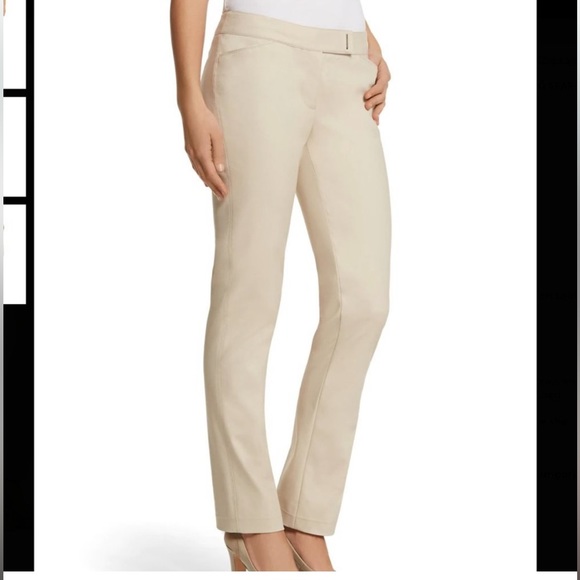 ✨WHBM Perfectform Slim Ankle Beige Pants 6R - Picture 2 of 6